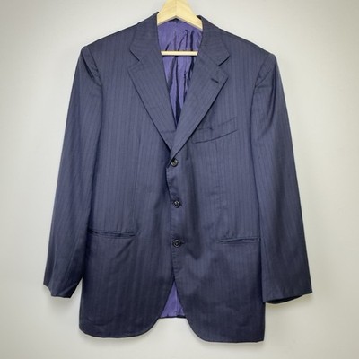 Bruno Cipriani Eduardo DePandi Blazer Holland Sherry Cashmere Pinstripe  44S