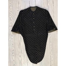 1910s Cape / Antique Edwardian Silk Velvet Floral Mourning Capelet / Small