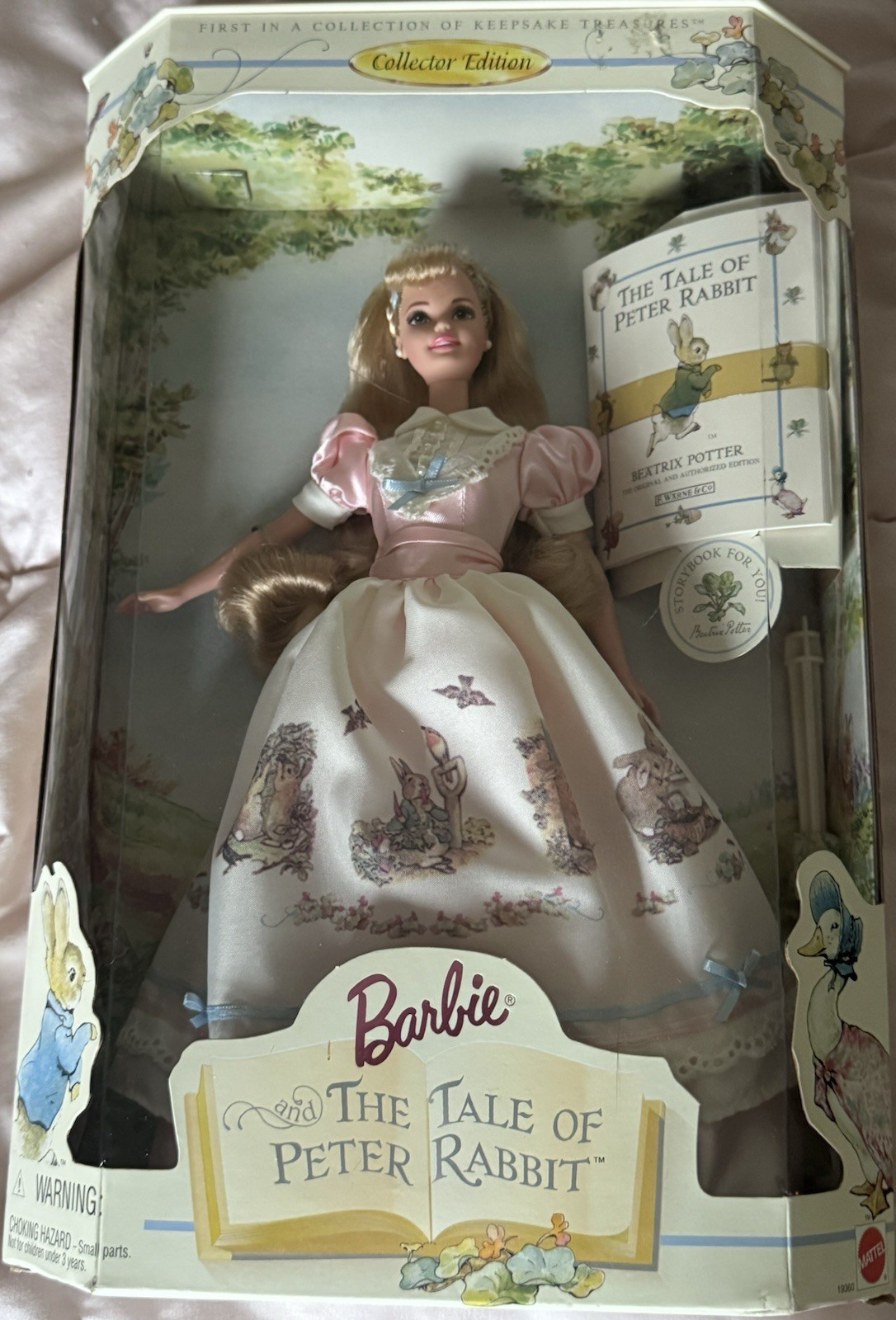 Mattel Barbie Collector Edition Tale of Peter Rabbit Doll & Book 1997