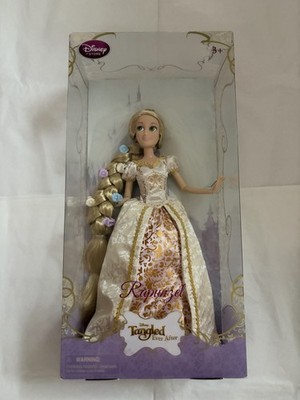 Disney Store Tangled Ever After Princess Rapunzel Wedding Dress 12'' Doll NEW NIB