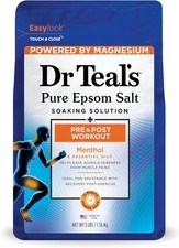 Epsom Salt Magnesium Soak, Pre  Post Workout with Menthol 