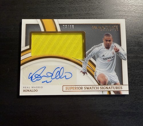 RONALDO 2022-23 IMMACULATE SUPERIOR SIGNATURES AUTO JERSEY PATCH /99 Match Worn