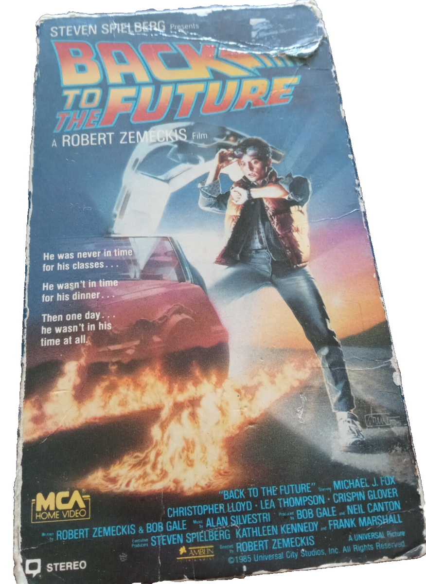 Back To The Future 1985 Michael J Fox VHS 1st release MCA | eBay