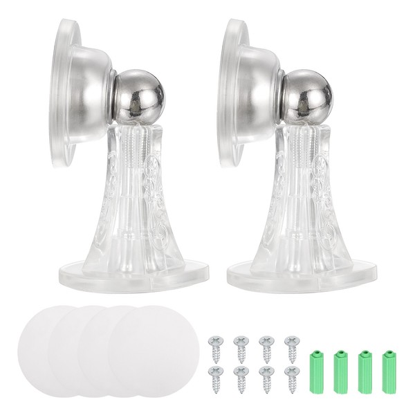 "2 StüCk Magnetische TüRstopper, 3,5\\\" KlebefläChe FüR Rv TüRhalter, Klar"-image