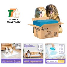 Enormous Dog Training  Potty Pads, 37x54 inch - Tear Resistant with Strong L...