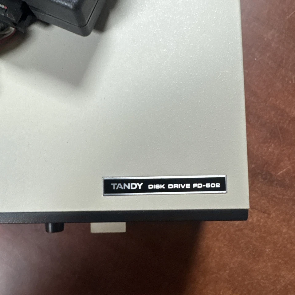 Vintage Tandy Disk Drive FD 502 Color Computer Floppy 26-3133 with manual  - Image 3 of 4