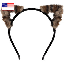 Cheetah Ears Headband Cute Leopard Ears Headband for Women Girls Leopard Print H