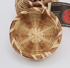 Cherokee Qualla Basket Betsy Bigwitch Honeysuckle White Oak Button Basket 3.5" W — photo 9