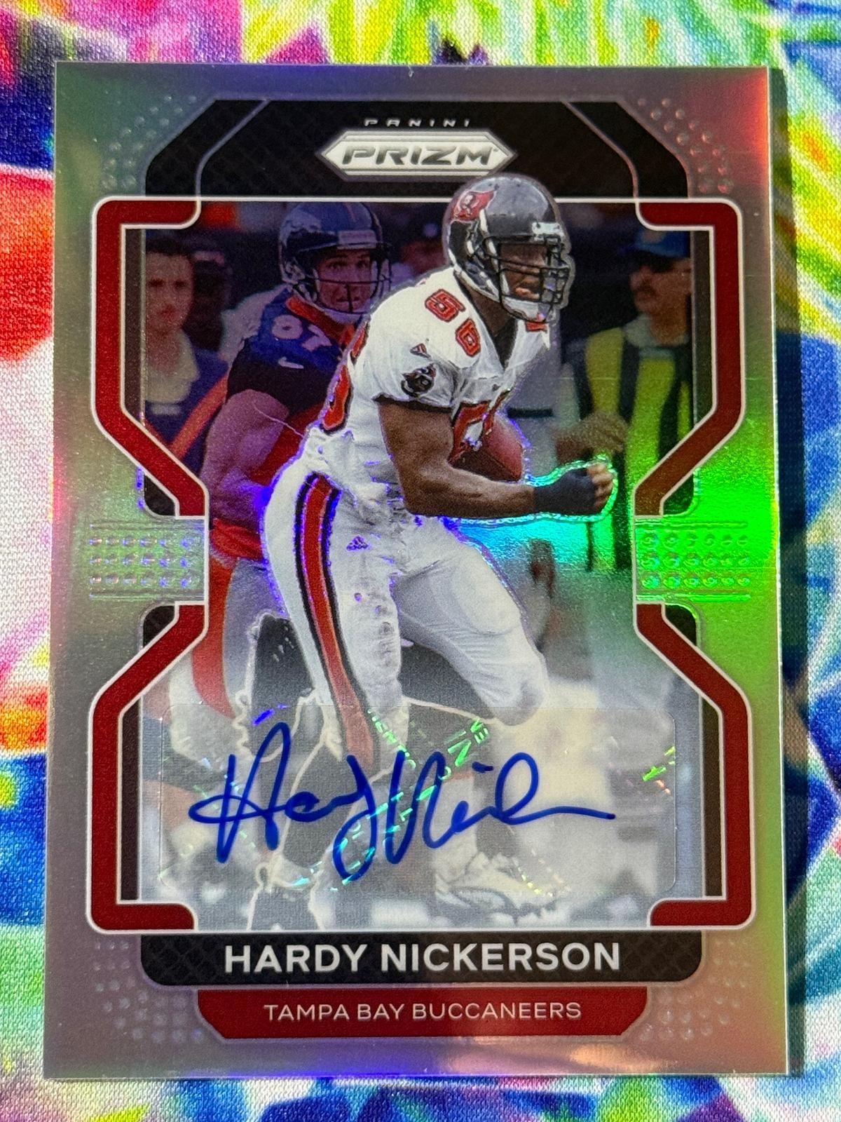 2021 Panini Prizm #300 Hardy Nickerson Autographs Prizm Silver