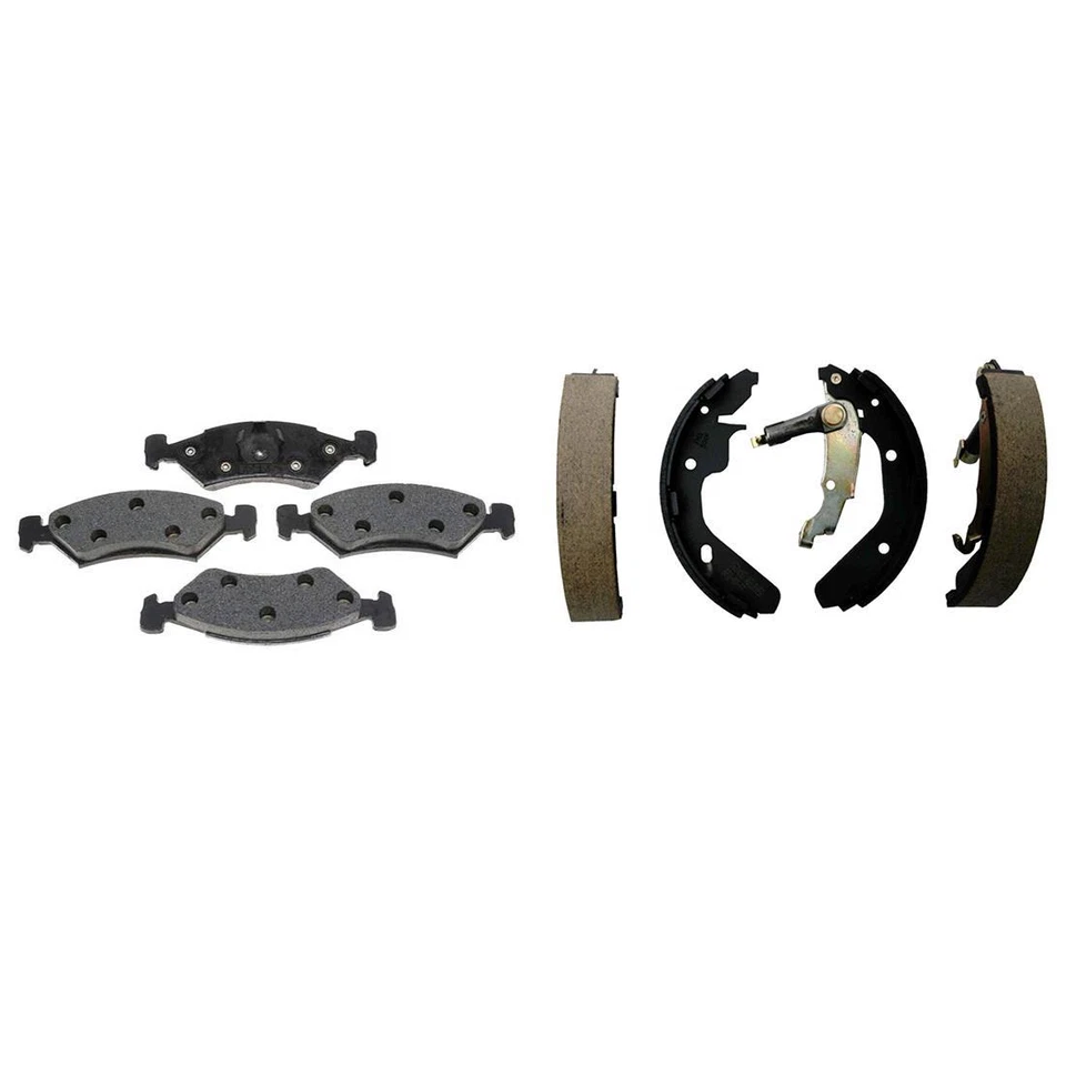 Комплект передних задних металлических тормозных колодок и тормозных колодок для 1981-1982 Dodge Aries - Изображение 4 из 4