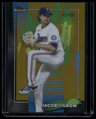 2026 Finest #21 Jacob deGrom Gold Refractors #/50