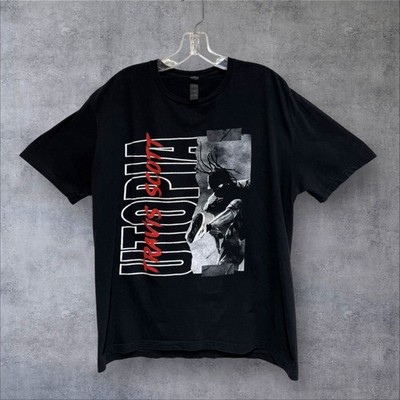 Travis Scott Utopia Tour T Shirt Circus Maximus 2023 2-sided Large 22 x27 