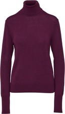 NWT VALLIER New Haven Womens 100% Merino Wool Lightweight Sweater, S, Magenta