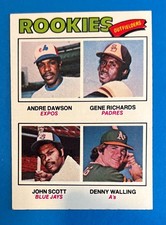 1977 Topps # 473 Rookies Andre Dawson Crease EXCELLENT CONDITION MONTREAL EXPOS