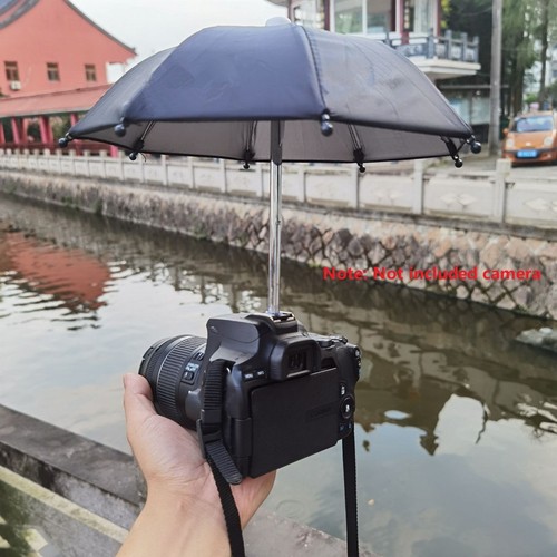 1Pc Black Camera Umbrella Sunshade Rainy Holder Replacement Accessories - Picture 7 of 8