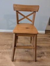 IKEA Ingolf Junior Chair Wooden Tall Chair For Kids