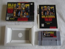 Ninja Gaiden Trilogy SNES Super Nintendo CIB Complete Box 1995 Tecmo RARE