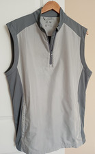 Adidas Climacool 1/4 Zip Vest Golf Vest Sleeveless Peformance Gray Men's M