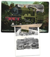 Leporello Postcard Saltburn-by-the-Sea, Riftswood Mill, Promenade, The Tramway 1913 