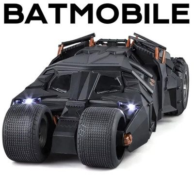 The Dark Knight Batman 1:18 Modell Black Tumbler LED Alloy Spray Ver mit Sound