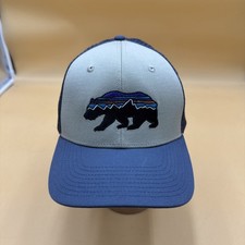 Patagonia Fitz Roy Bear Trucker Hat Adjustable Snapback Mesh Cap Embroidered