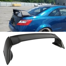 2006-2011 Honda Civic Coupe Mugen Style Trunk Spoiler Black Unpainted Oem