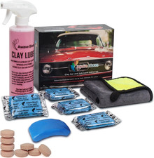 Lot de 8 comprimés lubrifiants pour barres d'argile auto détaillant 400 g et barres d'argile pour voiture (1 pièces = 16