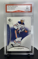 2025-26 Upper Deck Leon Draisaitl SP Authentic Oilers Card #38 