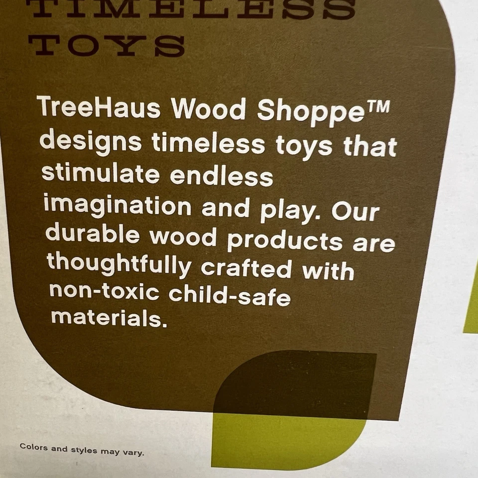 TREEHAUS Wood Shoppe 75 Piece Castle Blocks,  Building Blocks Toy, NEW IN BOX - Image 4 of 4