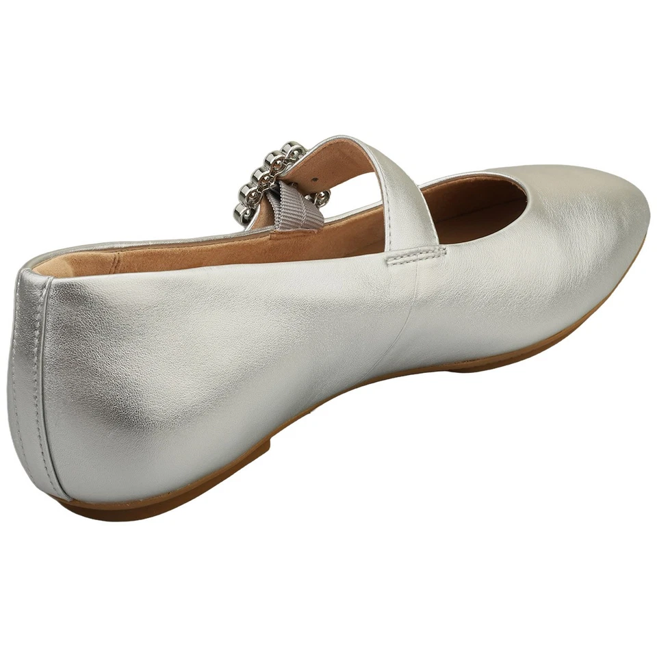 FitFlop Mary Jane Scarpe Ballerine Donna Argento - 39 EU - Immagine 2 di 4