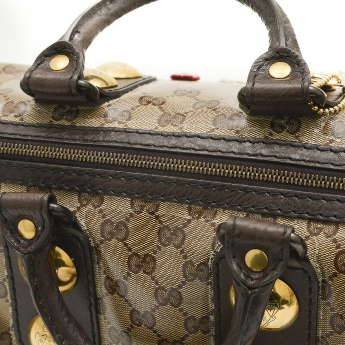 Gucci Babushka Crystal Patchwork GG Boston Bag 207775
