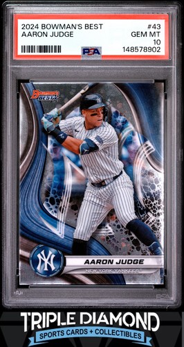 2024 Bowman's Best #43 Aaron Judge NY Yankees PSA 10 Gem MT BNB482