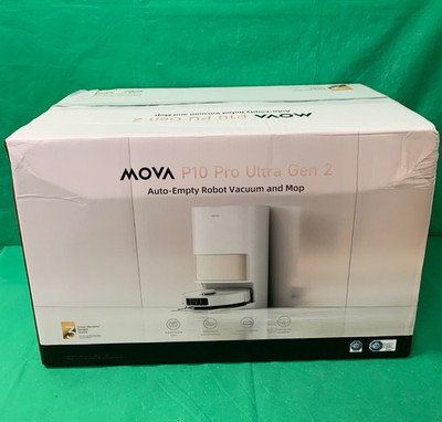 Mova P10 Pro Ultra Gen 2 Robot Vacuum and Mop - White (RLP55SE)
