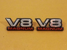 Dodge Ram Dakota Durango V8 Magnum Side Emblem Logo Badge Symbol Oem Used