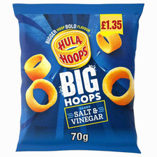 Hula Hoops 3 Flavours 70g | Salted, Salt & Vinegar and Barbecue Beef