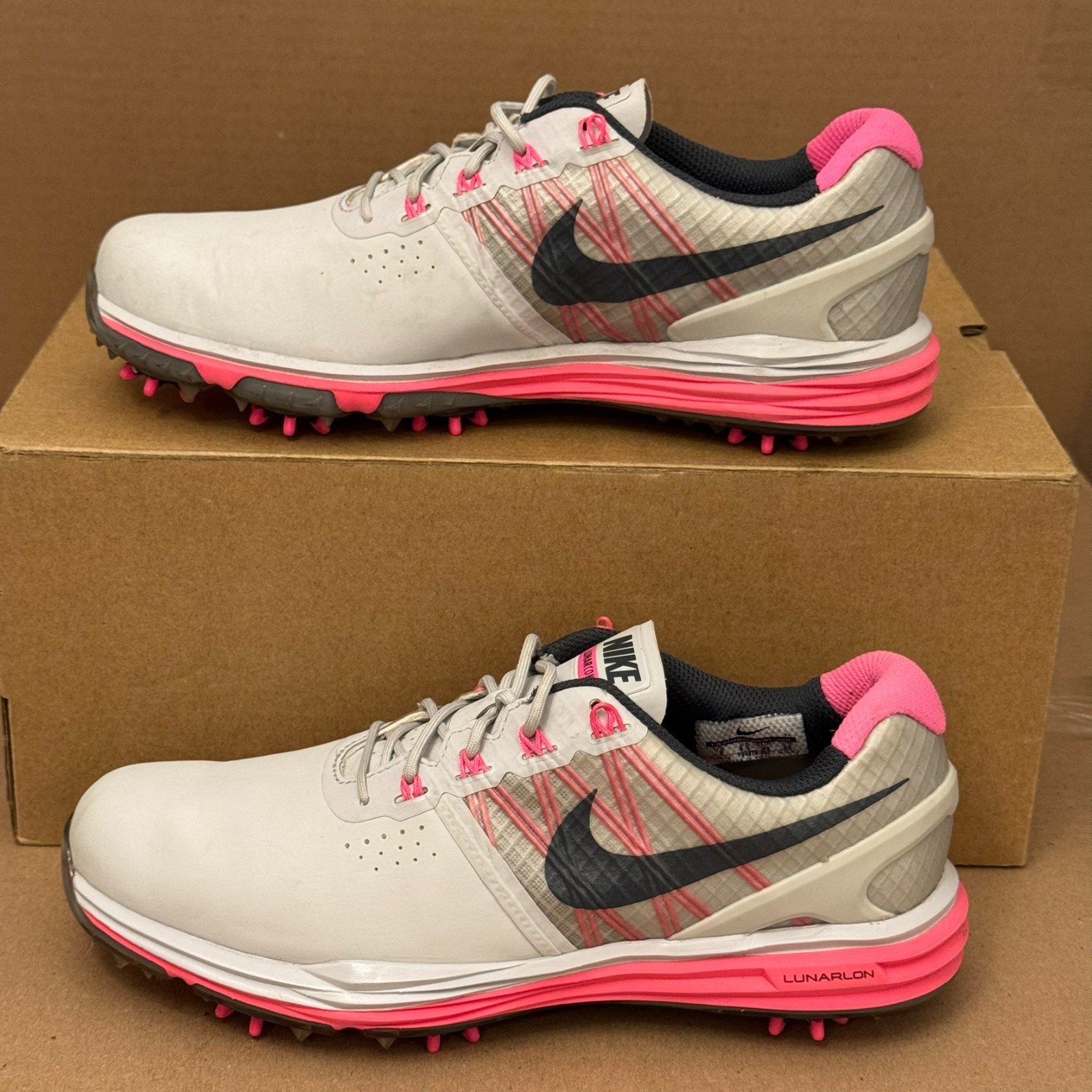 Pink Gray White Size 8 Pre-owned Spiked