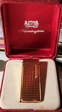 VINTAGE KENSINGTON FLINT SPARK ADJ FLAME BUTANE LIGHTER IN ORIGINAL BOX 