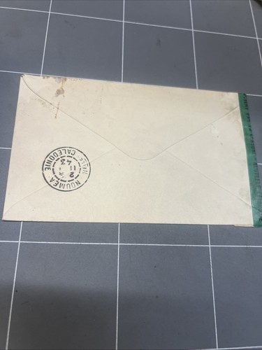ORIGINAL COVER ENVELOPE OPENED BY CENSOR WW2 1943 NEW CALEDONIA WASHINGTON USA - Bild 5 von 7