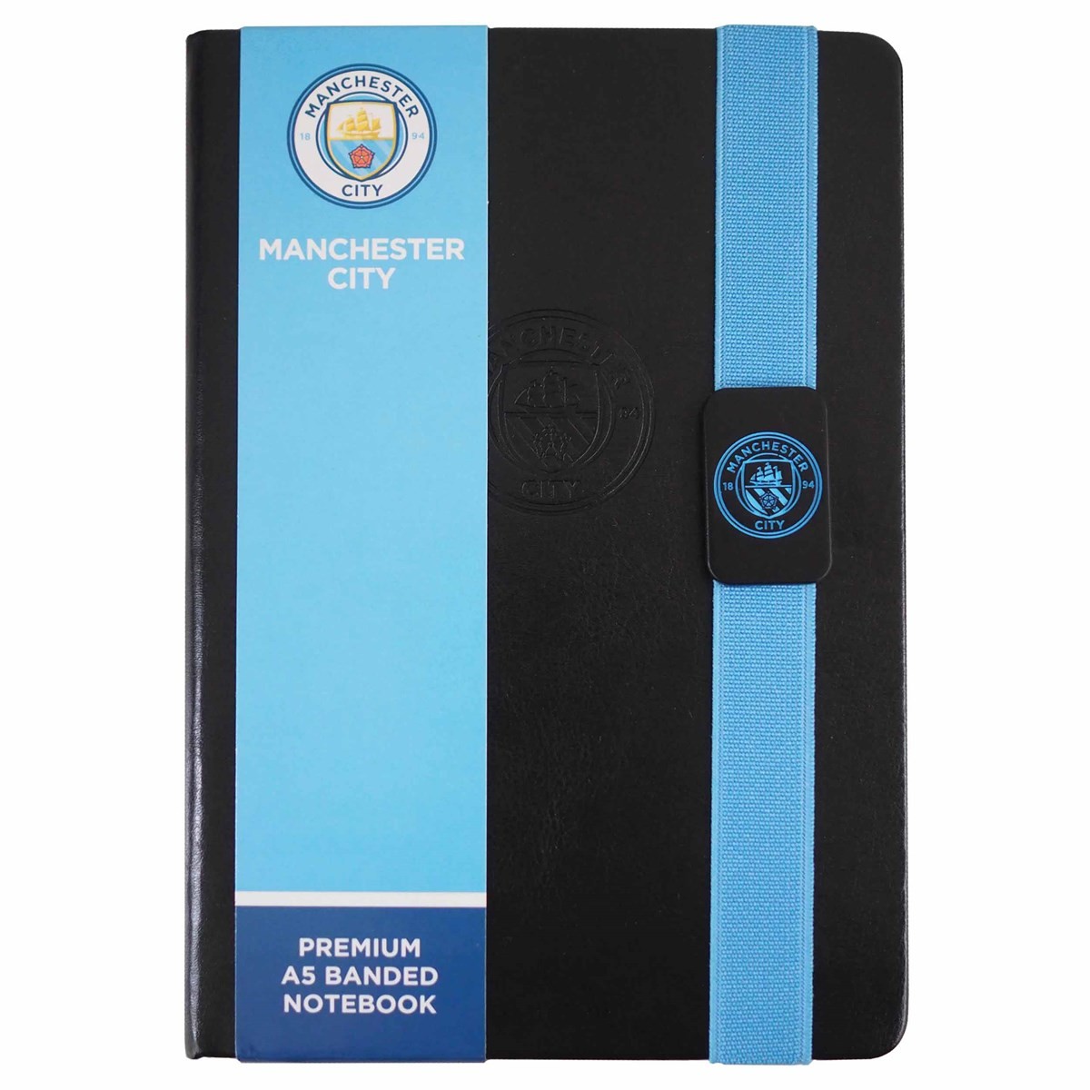 Manchester City FC A5 Notebook, Notebooks, Lined Pages, Sports, Gift