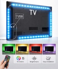 LED Strip Light TV Backlight 4x50CM 6.5ft RGB 5V Ambient light USB Powered 2M
