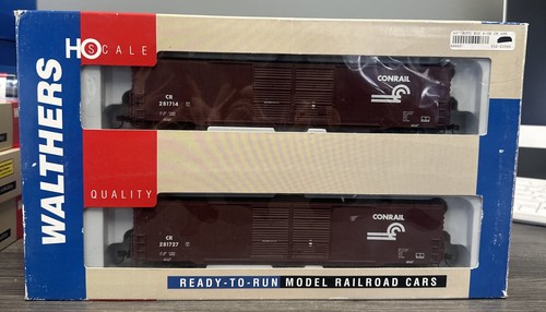 Walthers HO Escala 932-23585 PS 60’ Auto Box Car DD 2/Pack Conrail Nuevo en Caja | Zustand: New