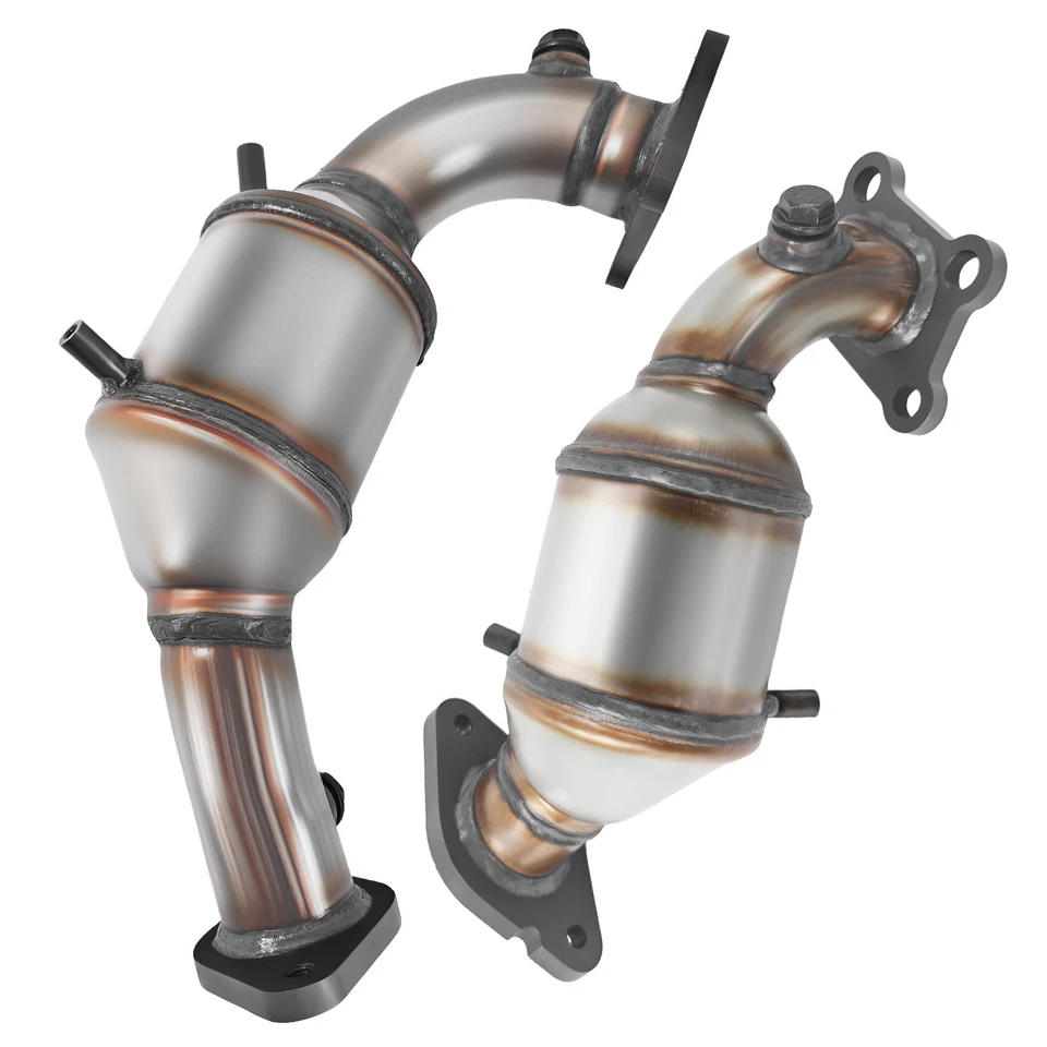Left & Right Manifold Catalytic Converter For 2018-2021 Buick Enclave 3.6L Front - Image 2 of 4