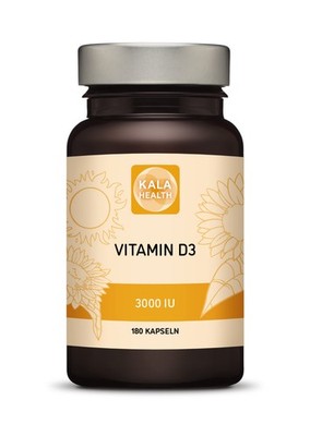 Kala Health Vitamin D 3.000 IU, - D3 - 180 stück (1er Pack) 