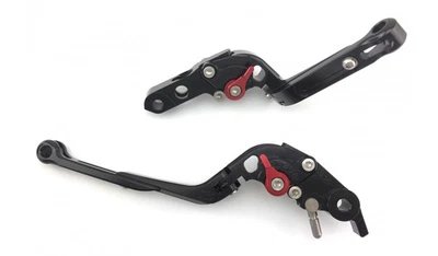 Paire Leviers Repliables Noir Rouge Pour KTM Super Adventure R 1290 B1 2021-2022 - Photo 1/4