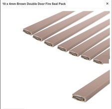 Rebated adhesive Intumescent Strips Kit - 10x4mm BROWN - Fire Only - Astroflame