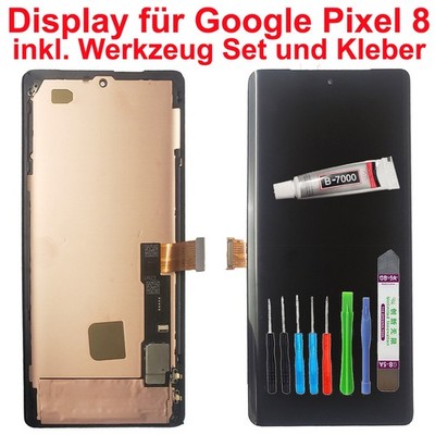Display für Google Pixel 8 GA04823-GB LCD OLED Bildschirm + Rahmen