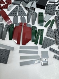 LEGO  8097 Star Wars Slave I - BRICK LOT - Dark Red & Green - MISC INCOMPLETE
