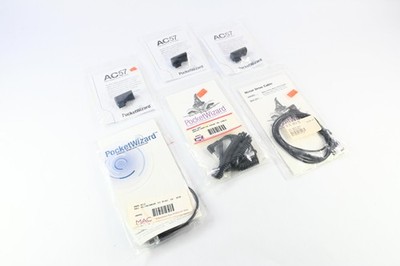 Lot of PocketWizard Power Adapters and Assorted Cables #G052