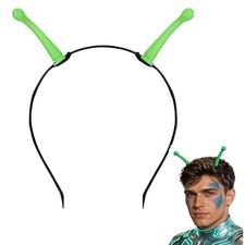 Costume Headwear Alien Headband, Lightweight Plastic Halloween Antenna Headba...