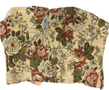 Daisy Floral Tapestry Corset Top NWOT Size Small Double Lace Up Front & Back